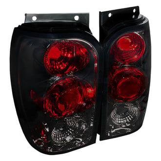 Spec-D® - Driver and Passenger Side Black Red/Smoke Euro Tail Lights