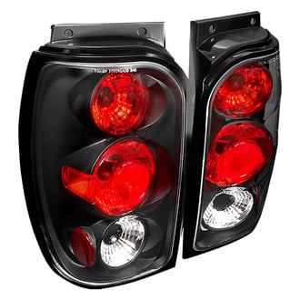 Spec-D® - Driver and Passenger Side Black/Red Euro Tail Lights