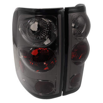 Spec-D® - Driver and Passenger Side Chrome Red/Smoke Euro Tail Lights