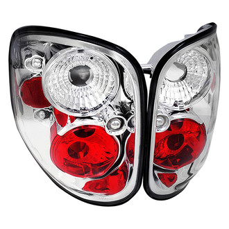 Spec-D® - Driver and Passenger Side Chrome/Red Euro Tail Lights