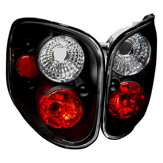 Spec-D® - Driver and Passenger Side Black/Red Euro Tail Lights
