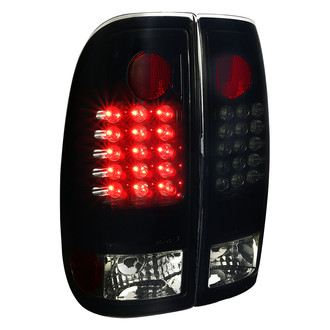 Spec-D® - Driver and Passenger Side Gloss Black/Smoke LED Tail Lights