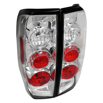 Spec-D® - Driver and Passenger Side Chrome/Red Euro Tail Lights