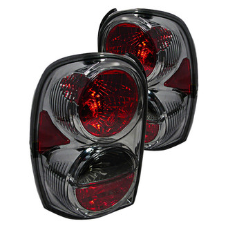 Spec-D® - Driver and Passenger Side Chrome Red/Smoke Euro Tail Lights