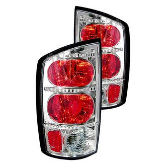 Spec-D® - Driver and Passenger Side Chrome/Red Euro Tail Lights