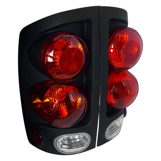 Spec-D® - Driver and Passenger Side Black/Red Euro Tail Lights