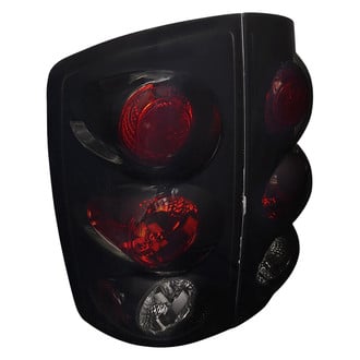 Spec-D® - Driver and Passenger Side Gloss Black Red/Smoke Euro Tail Lights