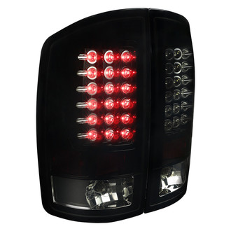 Spec-D® - Driver and Passenger Side Gloss Black/Smoke LED Tail Lights