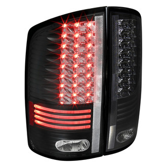 Spec-D® - Driver and Passenger Side Black Fiber Optic LED Tail Lights