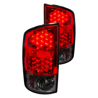 Spec-D® - Driver and Passenger Side Chrome Red/Smoke LED Tail Lights