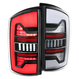 Spec-D® - Driver and Passenger Side Black Fiber Optic LED Tail Lights