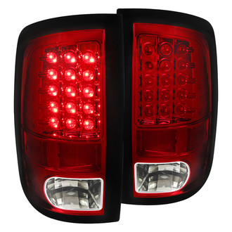 Spec-D® - Driver and Passenger Side Chrome/Red LED Tail Lights