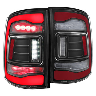 Spec-D® - Driver and Passenger Side Black Sequential Fiber Optic LED Tail Lights