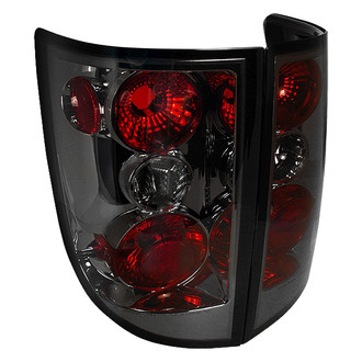 Spec-D® - Driver and Passenger Side Chrome Red/Smoke Euro Tail Lights