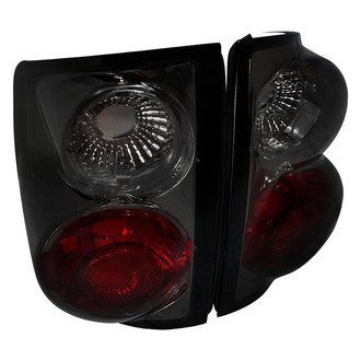 Spec-D® - Driver and Passenger Side Chrome Red/Smoke Euro Tail Lights