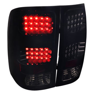 Spec-D® - Driver and Passenger Side Gloss Black/Smoke LED Tail Lights