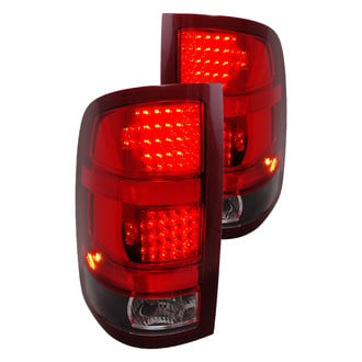 Spec-D® - Driver and Passenger Side Chrome/Red LED Tail Lights