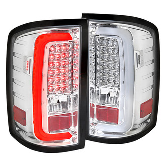 Spec-D® - Driver and Passenger Side Chrome Fiber Optic LED Tail Lights