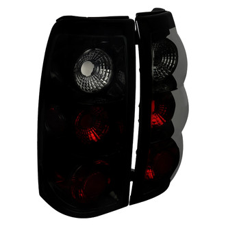 Spec-D® - Driver and Passenger Side Gloss Black Red/Smoke Euro Tail Lights