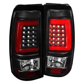 Spec-D® - Driver and Passenger Side Black Fiber Optic LED Tail Lights