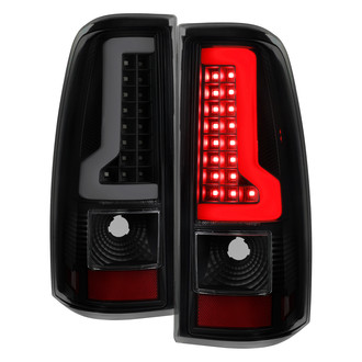 Spec-D® - Driver and Passenger Side Black Fiber Optic LED Tail Lights