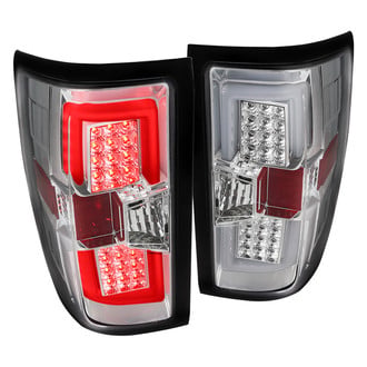 Spec-D® - Driver and Passenger Side Chrome Fiber Optic LED Tail Lights
