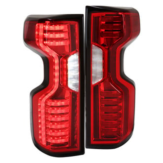 Spec-D® - Driver and Passenger Side Chrome/Red LED Tail Lights