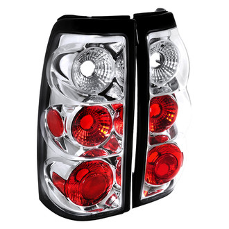 Spec-D® - Driver and Passenger Side Chrome/Red Euro Tail Lights