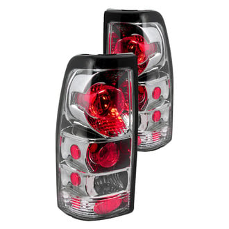 Spec-D® - Driver and Passenger Side Chrome Red/Smoke Euro Tail Lights