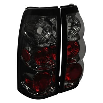 Spec-D® - Driver and Passenger Side Chrome Red/Smoke Euro Tail Lights