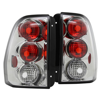Spec-D® - Driver and Passenger Side Chrome/Red Euro Tail Lights