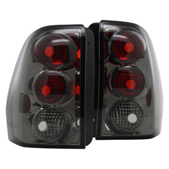 Spec-D® - Driver and Passenger Side Chrome Red/Smoke Euro Tail Lights