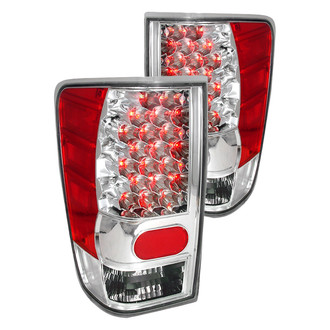 Spec-D® - Driver and Passenger Side Chrome/Red LED Tail Lights