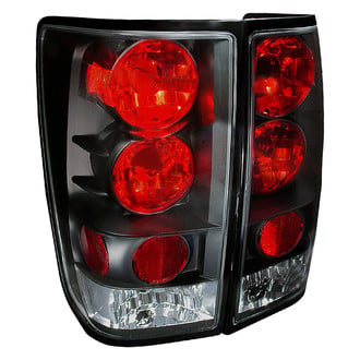 Spec-D® - Driver and Passenger Side Black/Red Euro Tail Lights