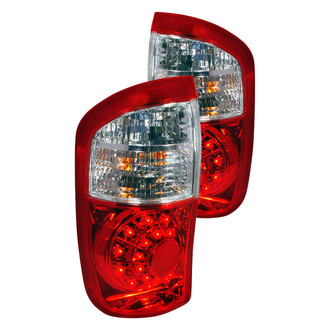 Spec-D® - Driver and Passenger Side Chrome/Red LED Tail Lights