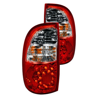 Spec-D® - Driver and Passenger Side Chrome/Red LED Tail Lights