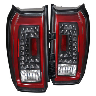 Spec-D® - Driver and Passenger Side Black Fiber Optic LED Tail Lights