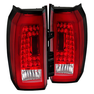Spec-D® - Driver and Passenger Side Chrome/Red LED Tail Lights