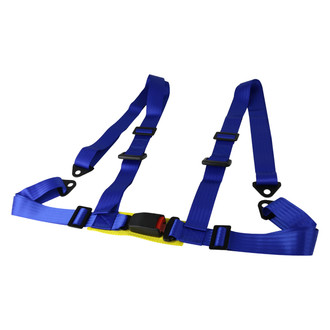 Spec-D® - 4-Point JDM Style Blue Racing Seat Harness Set