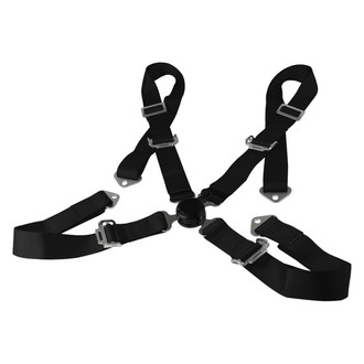 Spec-D® - 4-Point Camlock Black Racing Seat Harness Set