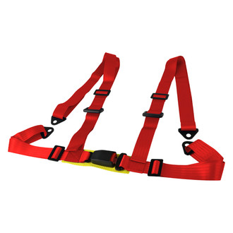 Spec-D® - 4-Point JDM Style Red Racing Seat Harness Set