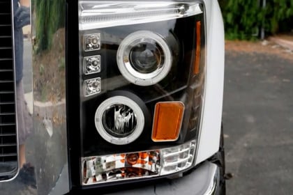 Spec-D® - Driver and Passenger Side Black Dual Halo Projector Headlights with Parking LEDs, Installation