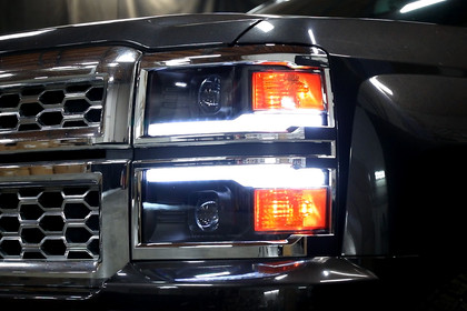 Spec-D® - Driver and Passenger Side Matte Black/Smoke Projector Headlights with Sequential LED DRL, Installation