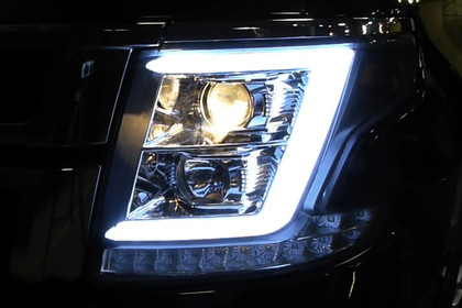 Spec-D® - Driver and Passenger Side Chrome DRL Bar Projector Headlights with LED Turn Signal, Installation