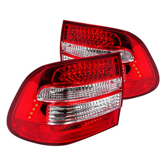 Spec-D® - Driver and Passenger Side Chrome/Red LED Tail Lights