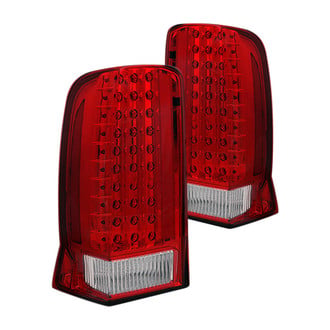 Spec-D® - Driver and Passenger Side Chrome/Red LED Tail Lights
