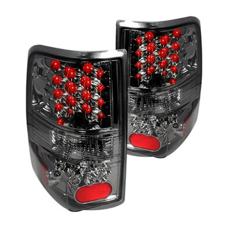 Spec-D® - Driver and Passenger Side Chrome/Smoke LED Tail Lights