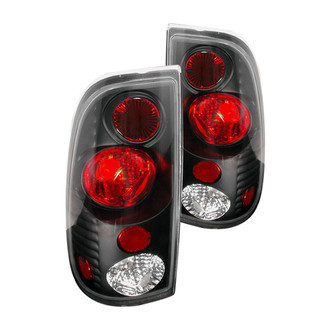 Spec-D® - Driver and Passenger Side Black/Red Euro Tail Lights