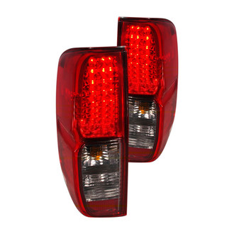 Spec-D® - Driver and Passenger Side Chrome Red/Smoke LED Tail Lights