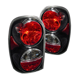 Spec-D® - Driver and Passenger Side Black/Red Euro Tail Lights